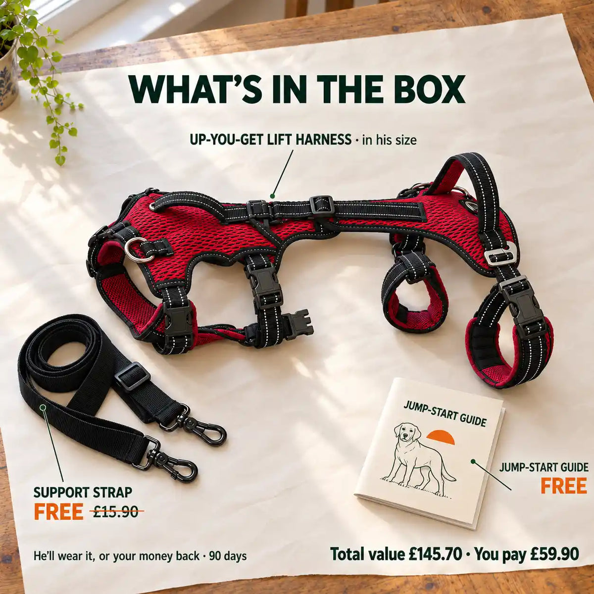 "Up-You-Get" Lift Harness