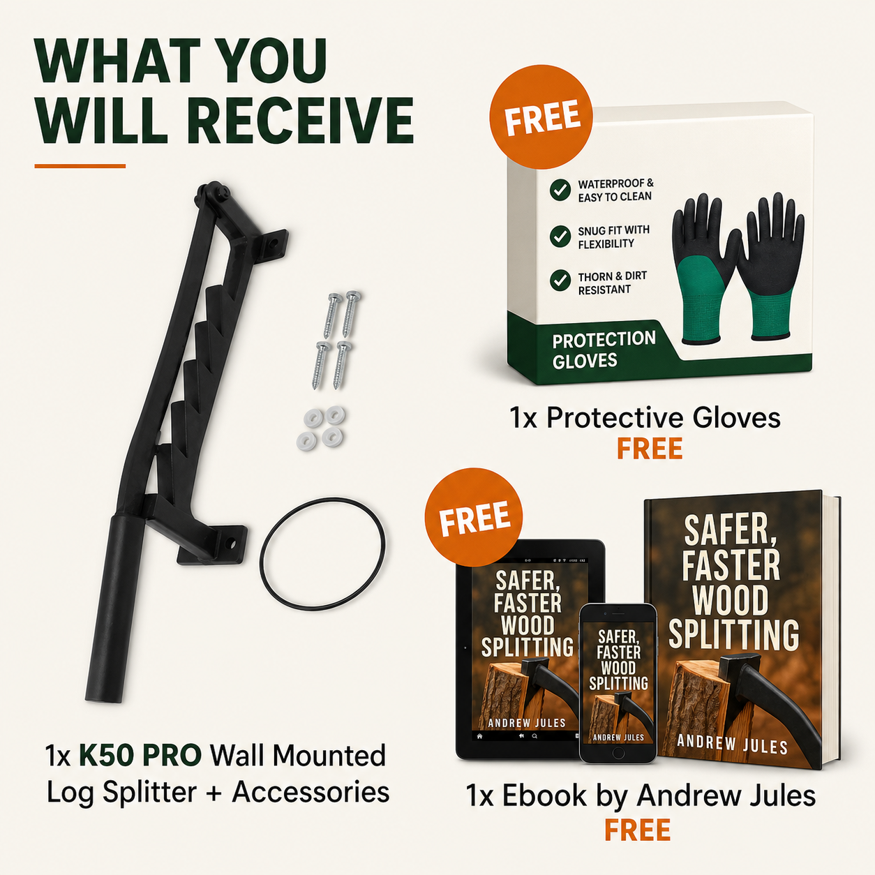 K50 PRO | The Lever‑Force Wood Splitter
