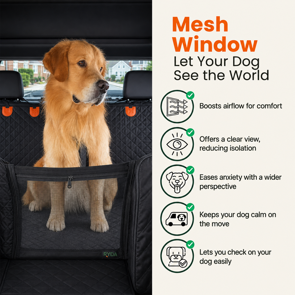 B90 PRO | The Safe Backseat Dog Bed