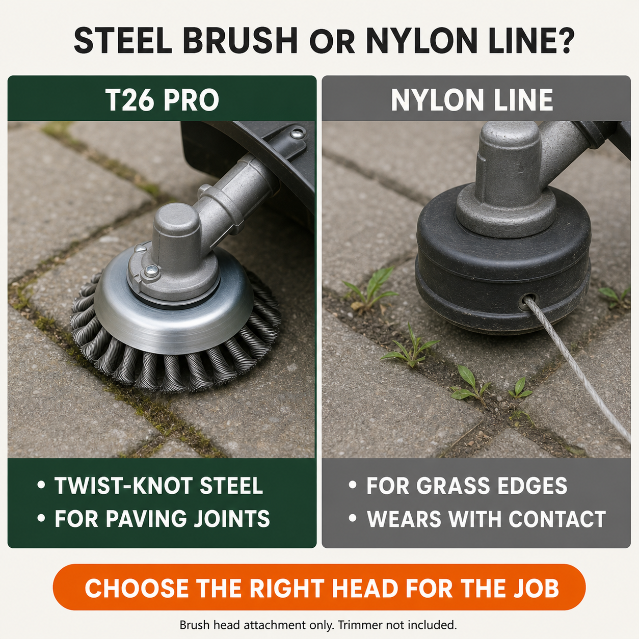 T26 PRO | 6" Indestructible Steel Trimmer Head
