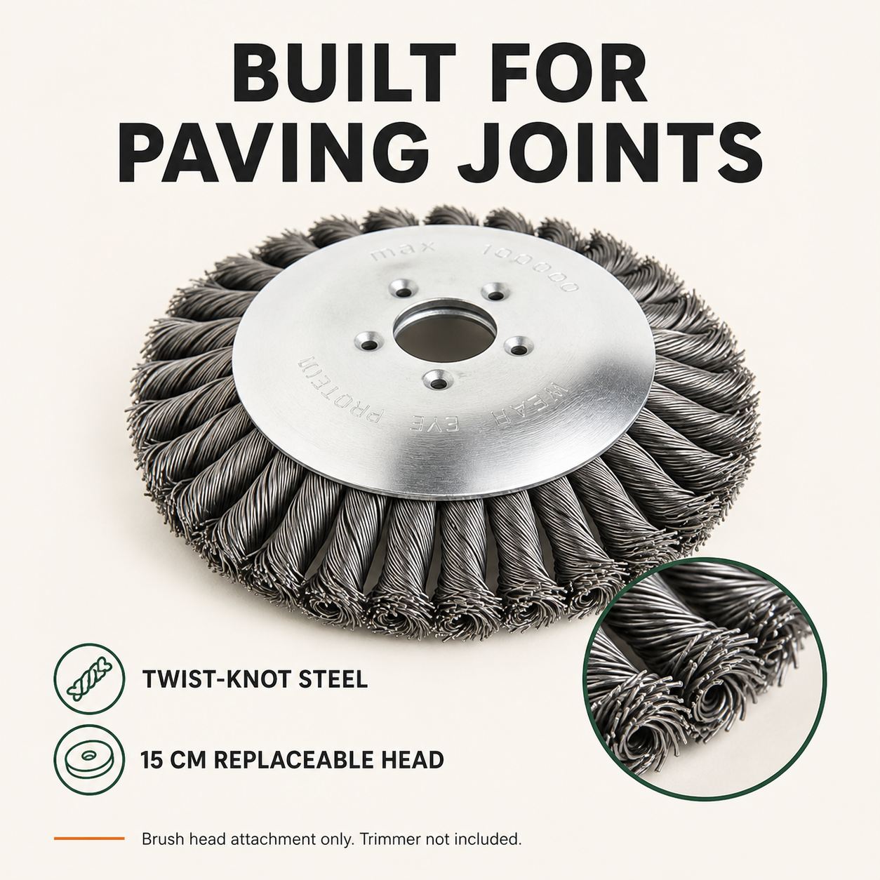 T26 PRO | 6" Indestructible Steel Trimmer Head