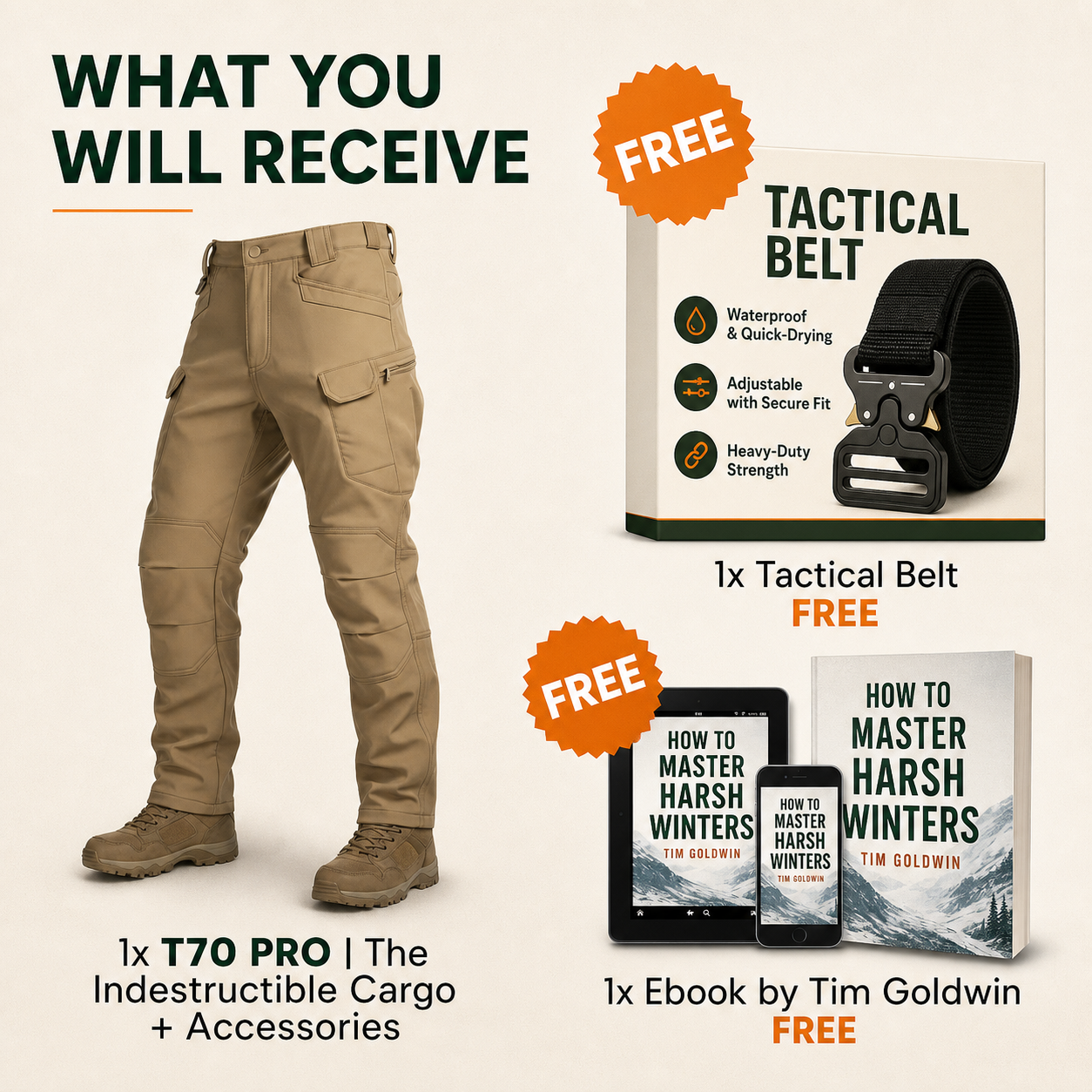 T70 PRO | The Indestructible All-Conditions Cargo Trousers