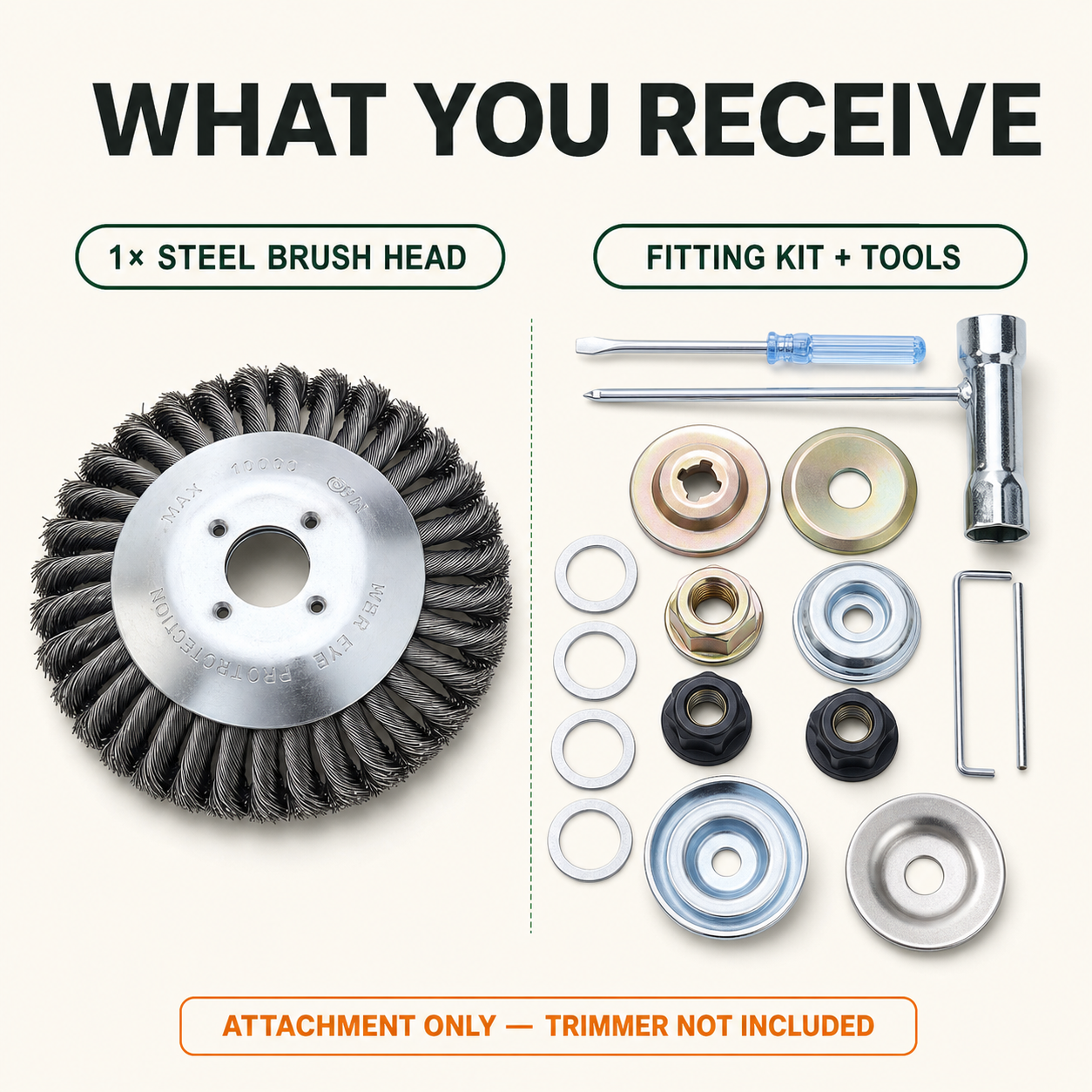T26 PRO | 6" Indestructible Steel Trimmer Head