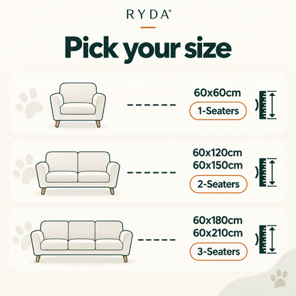 RydaCover XXL | The Non-Slip Sofa Runner