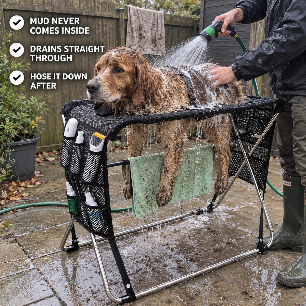 B45 PRO | The Hands-Free Dog Bath & Grooming Table