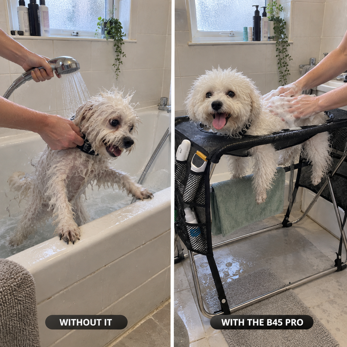 B45 PRO | The Hands-Free Dog Bath & Grooming Table