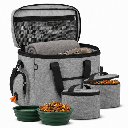 D40 PRO dog travel bag in grey