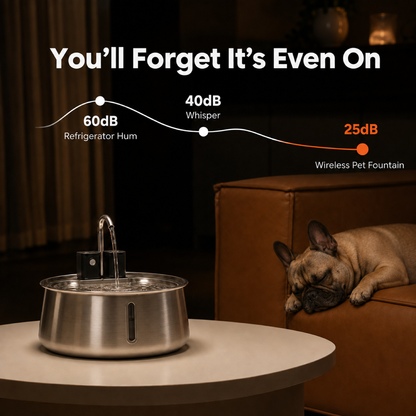 You'll forget it's even on: under 25 dB, quieter than a whisper