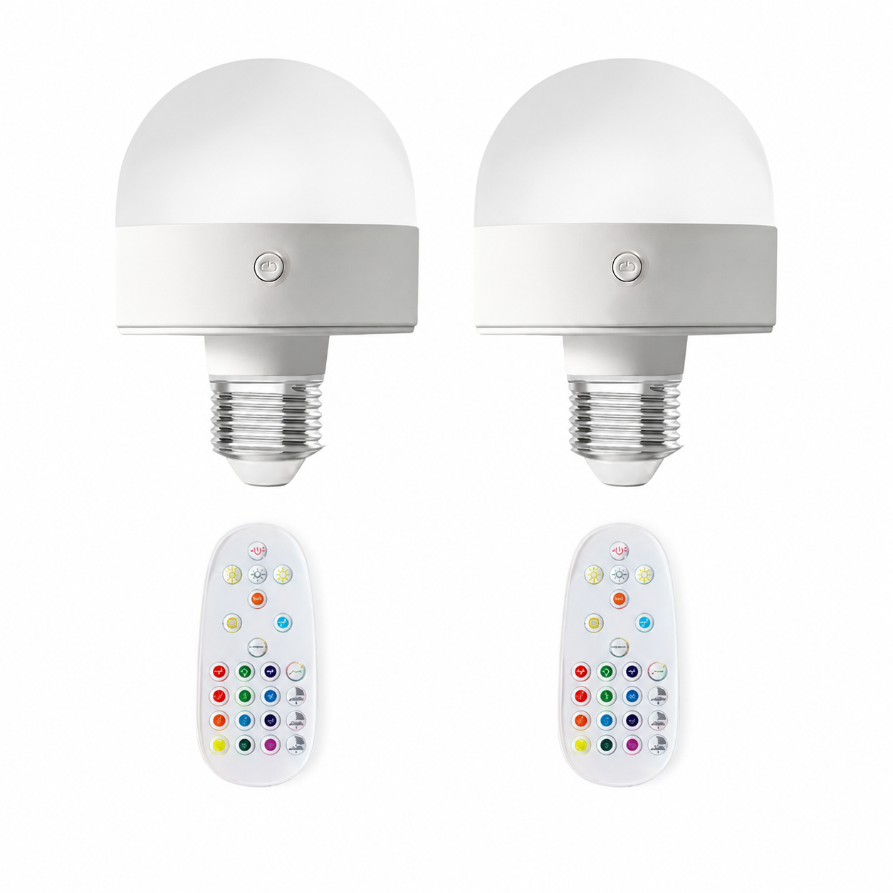 Wireless Rechargeable RGB Bulbs (Set of 2)