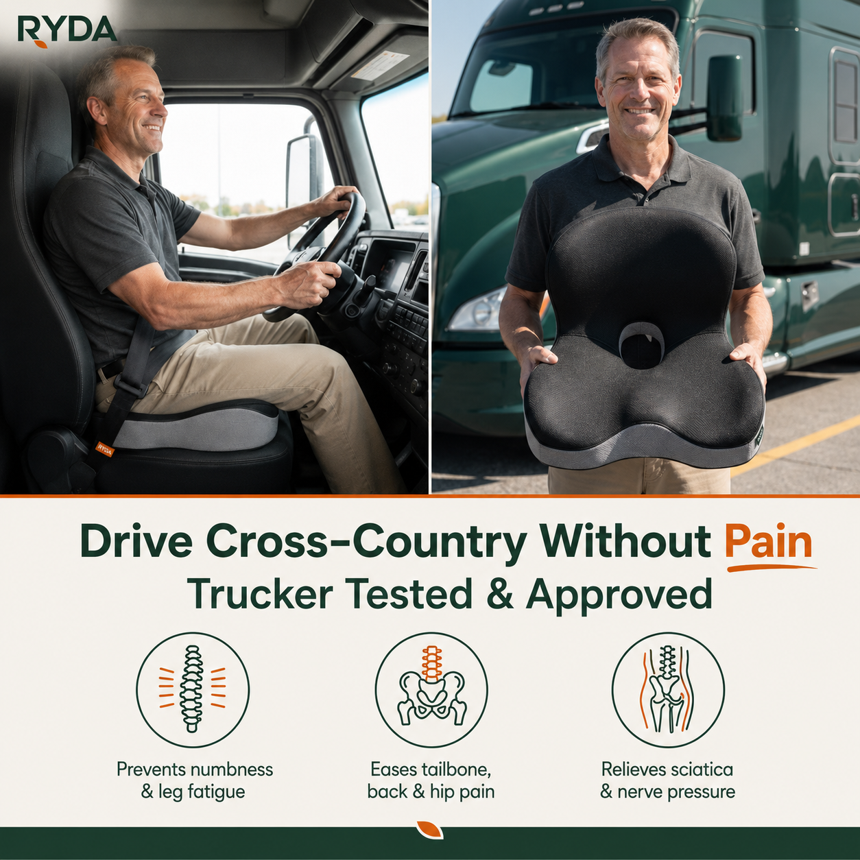 S30 PRO | Orthopedic Lumbar Support Cushion